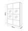 GoodHome Atomia Modern High gloss White Particle board Large Double Wardrobe (H)2250mm (W)1500mm (D)655mm