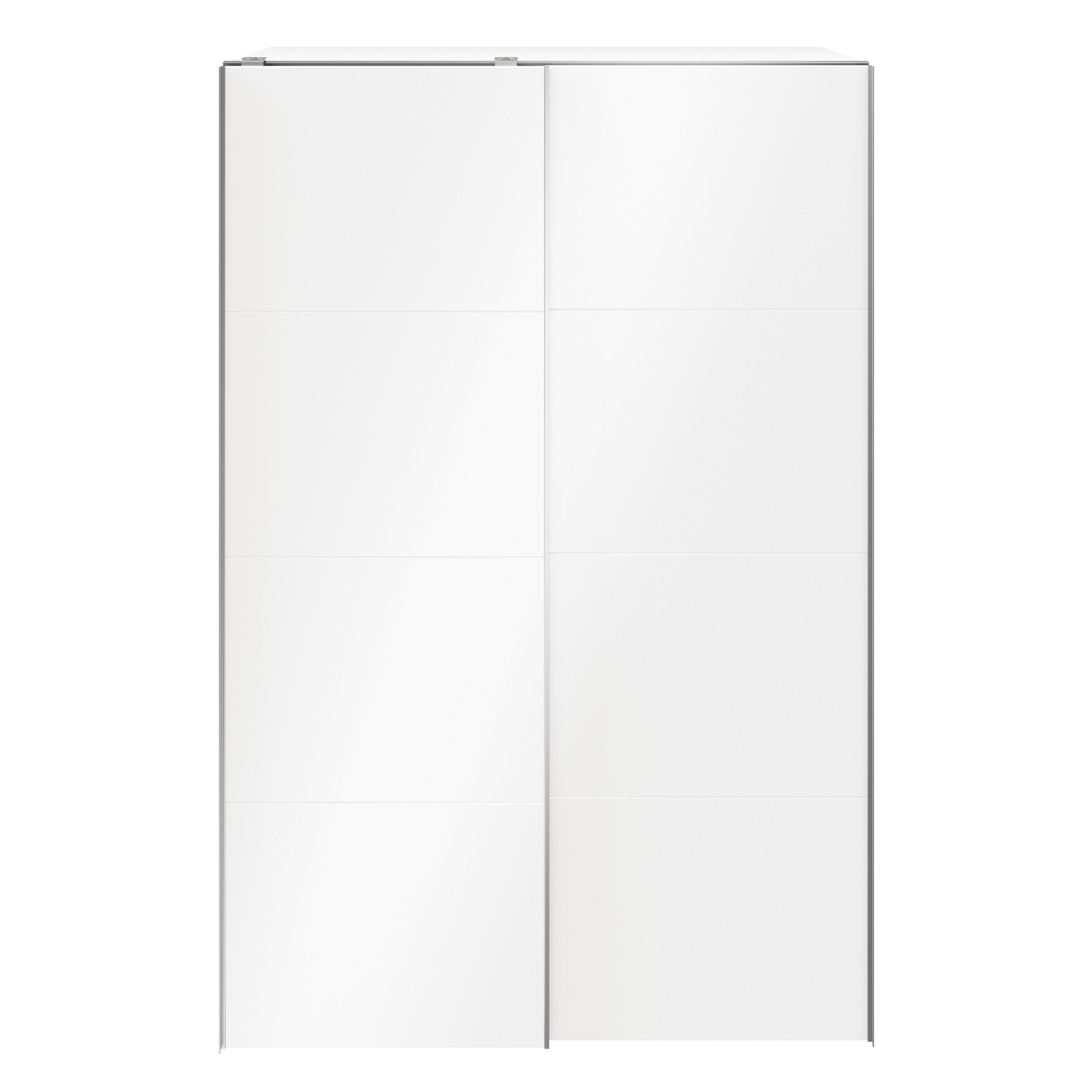 GoodHome Atomia Modern High gloss White Particle board Medium Double Wardrobe (H)2250mm (W)1500mm (D)655mm