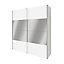 GoodHome Atomia Modern Matt white Particle board Large Double Wardrobe (H)2250mm (W)2000mm (D)655mm