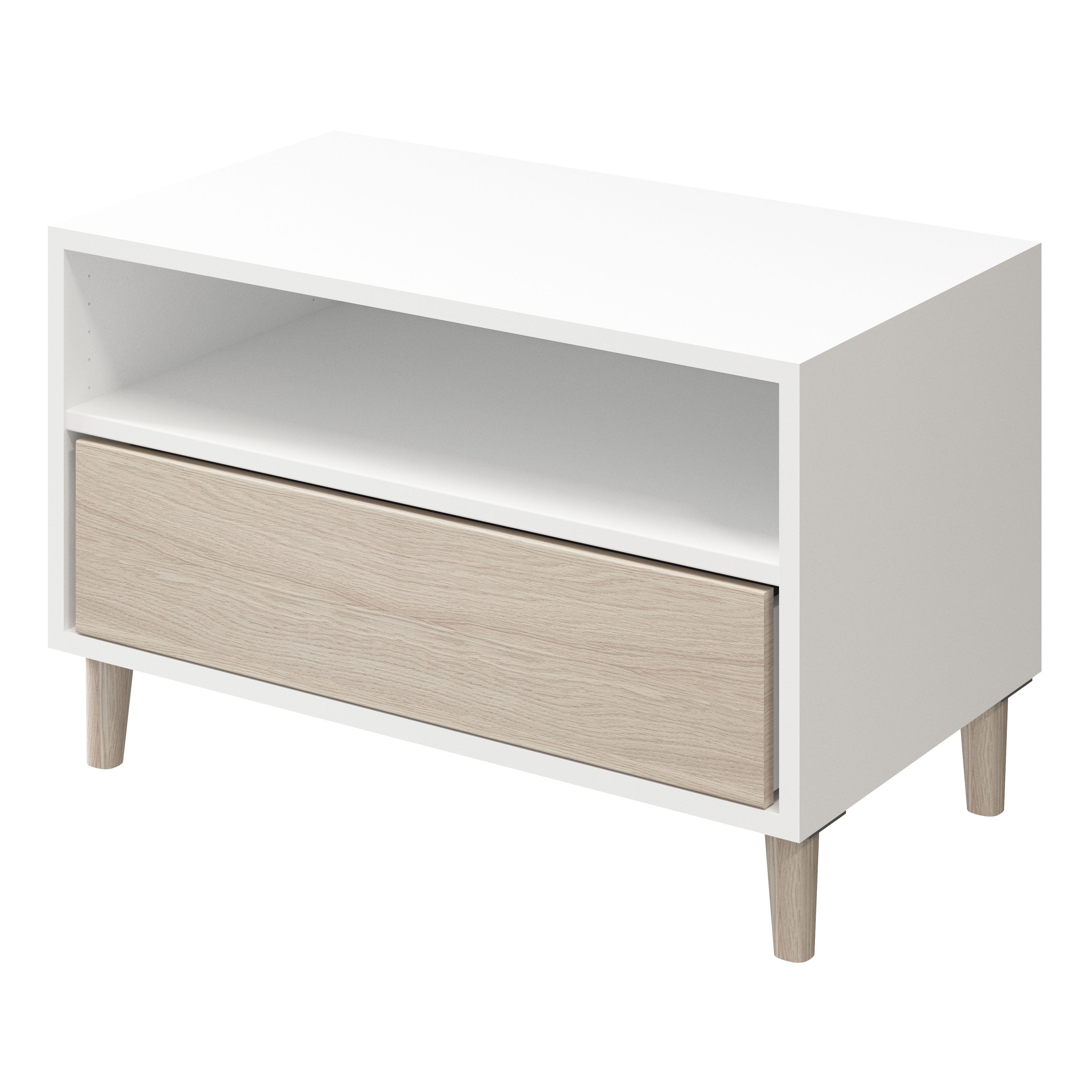 GoodHome Atomia Natural Cabinet feet 65mm 110mm, Pack of 2