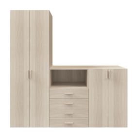 GoodHome Atomia Natural Oak effect Modular furniture cabinet, (H)1125mm (W)750mm (D)580mm