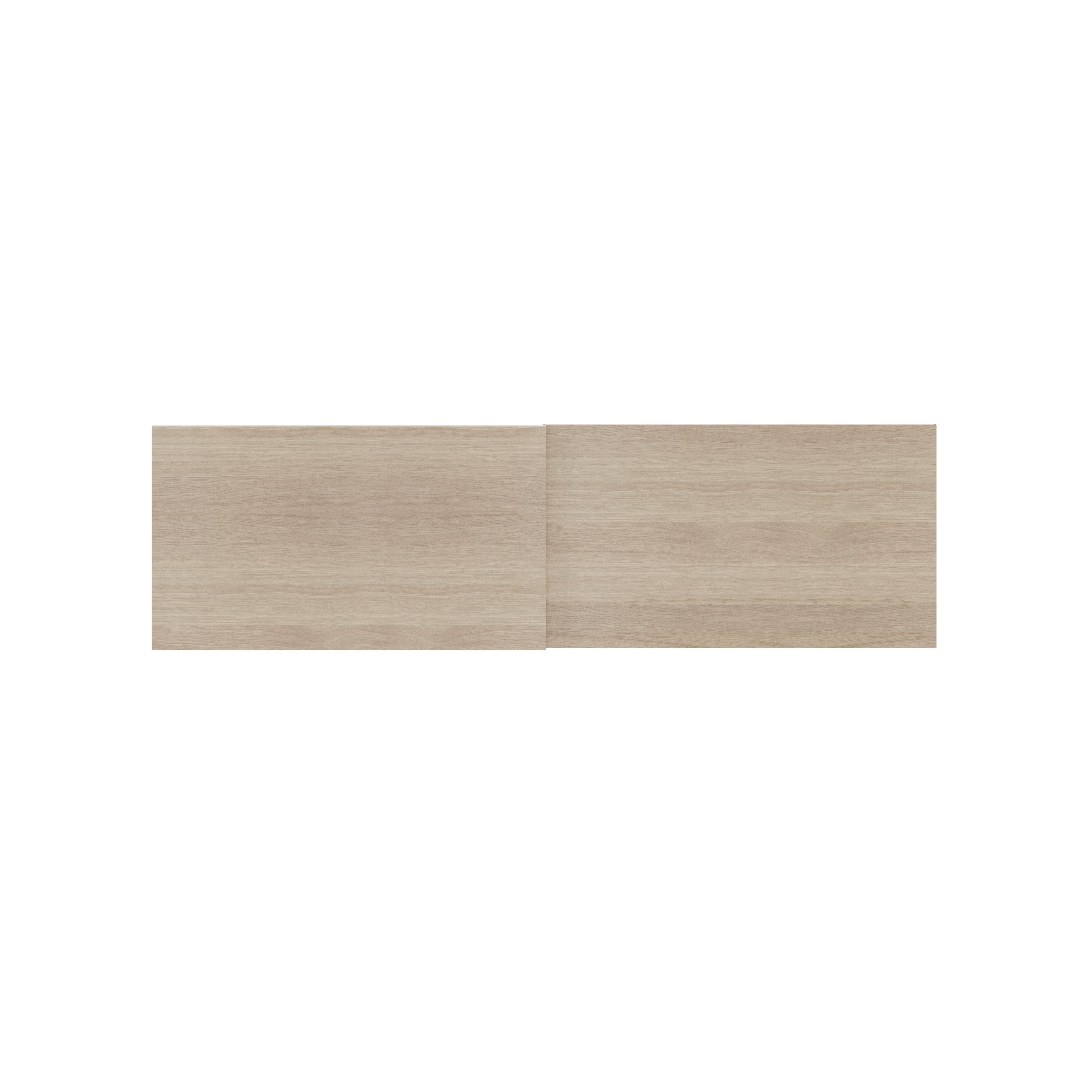GoodHome Atomia Oak effect Matt Sliding wardrobe door, (H)560mm (W) 987mm Pack of 4