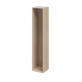 GoodHome Atomia Oak effect Modular furniture cabinet, (H)1875mm (W)375mm (D)350mm
