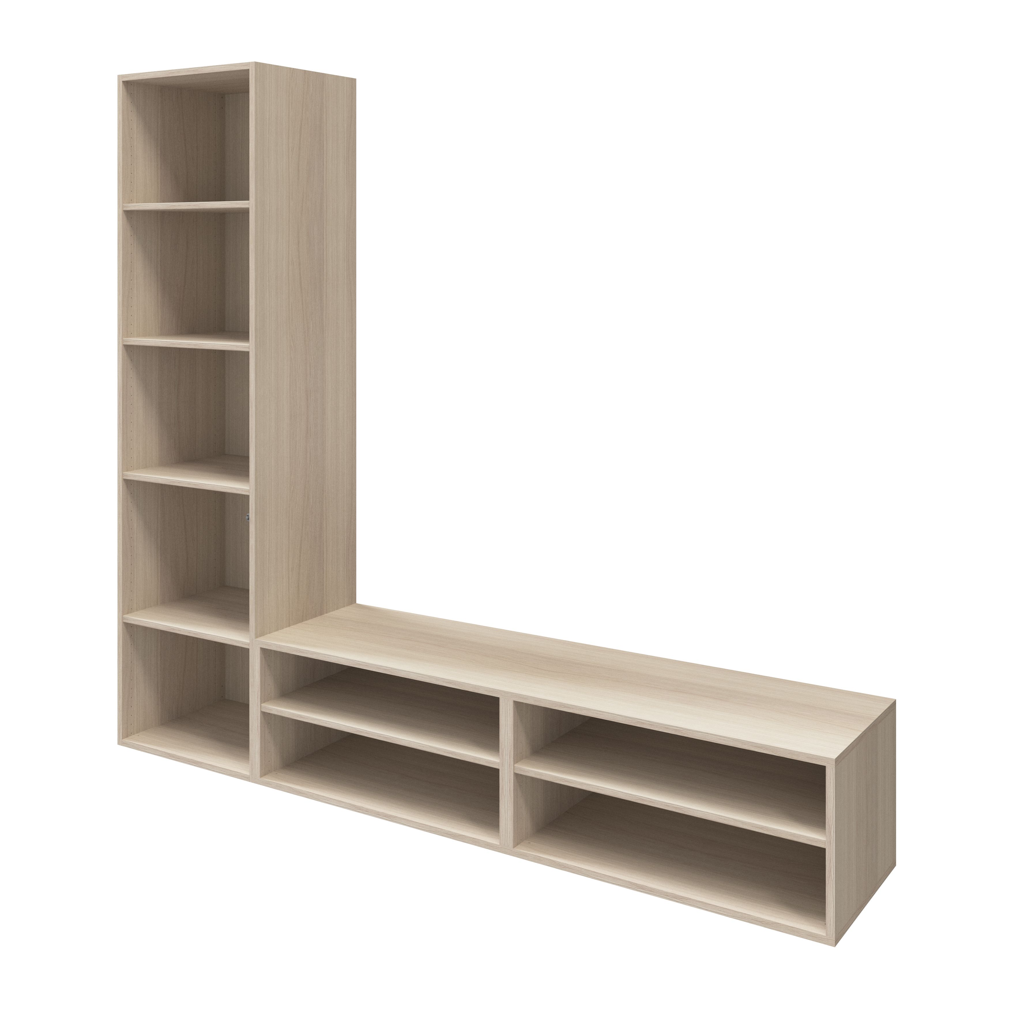 GoodHome Atomia Oak effect Modular furniture cabinet, (H)1875mm (W ...
