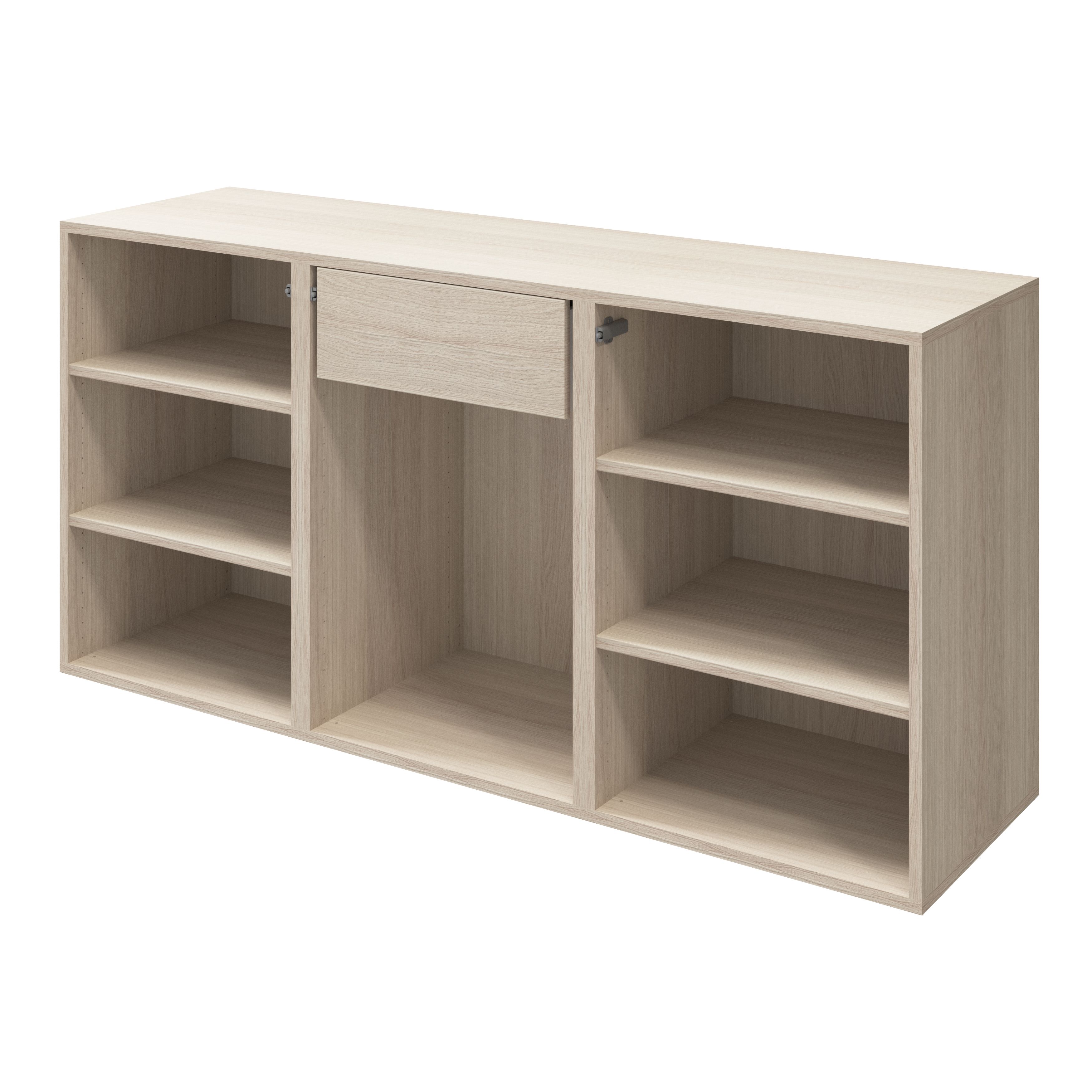 GoodHome Atomia Oak effect Slab Internal Drawer (H)170mm (W)464mm (D)390mm