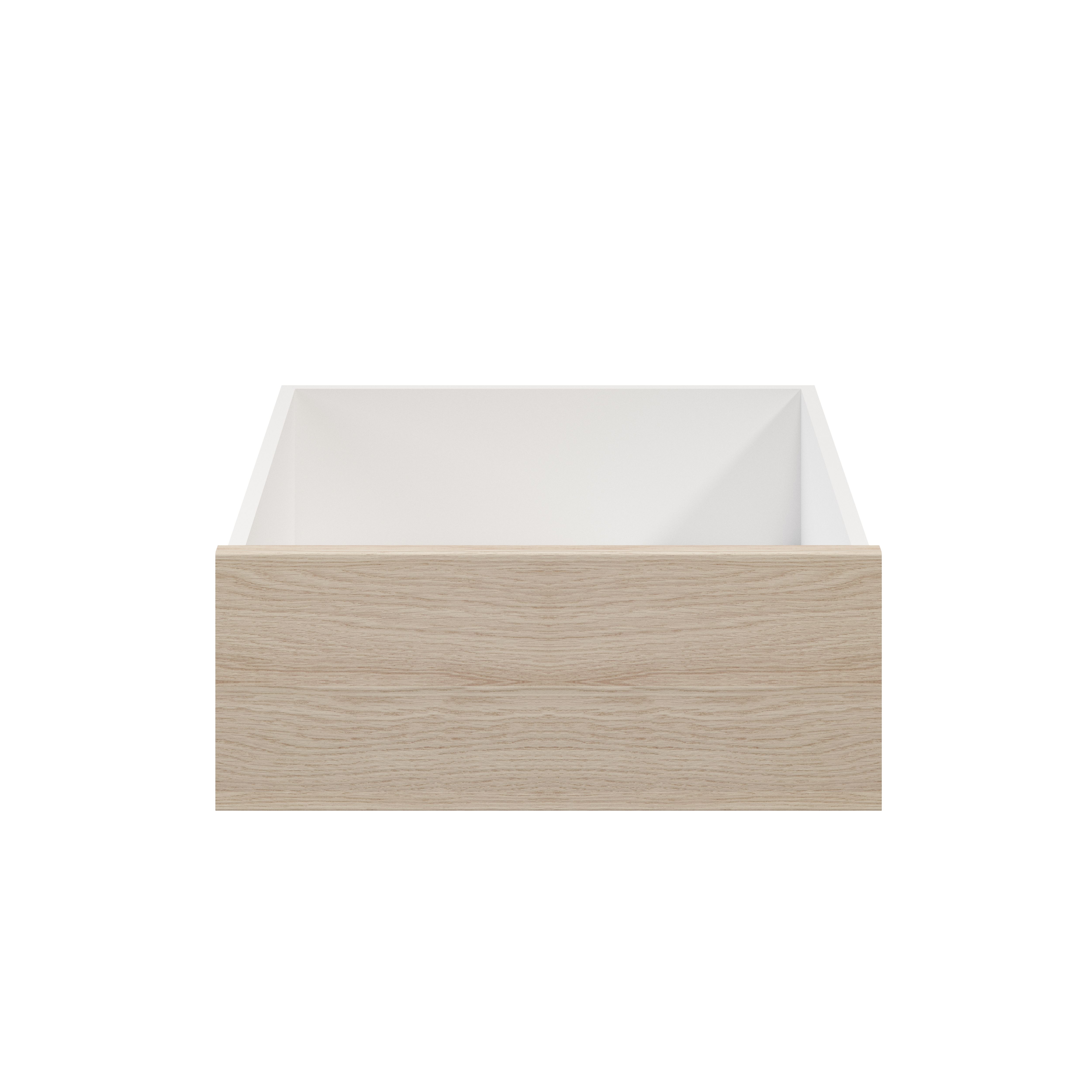 GoodHome Atomia Oak effect Slab Internal Drawer (H)170mm (W)464mm (D)500mm
