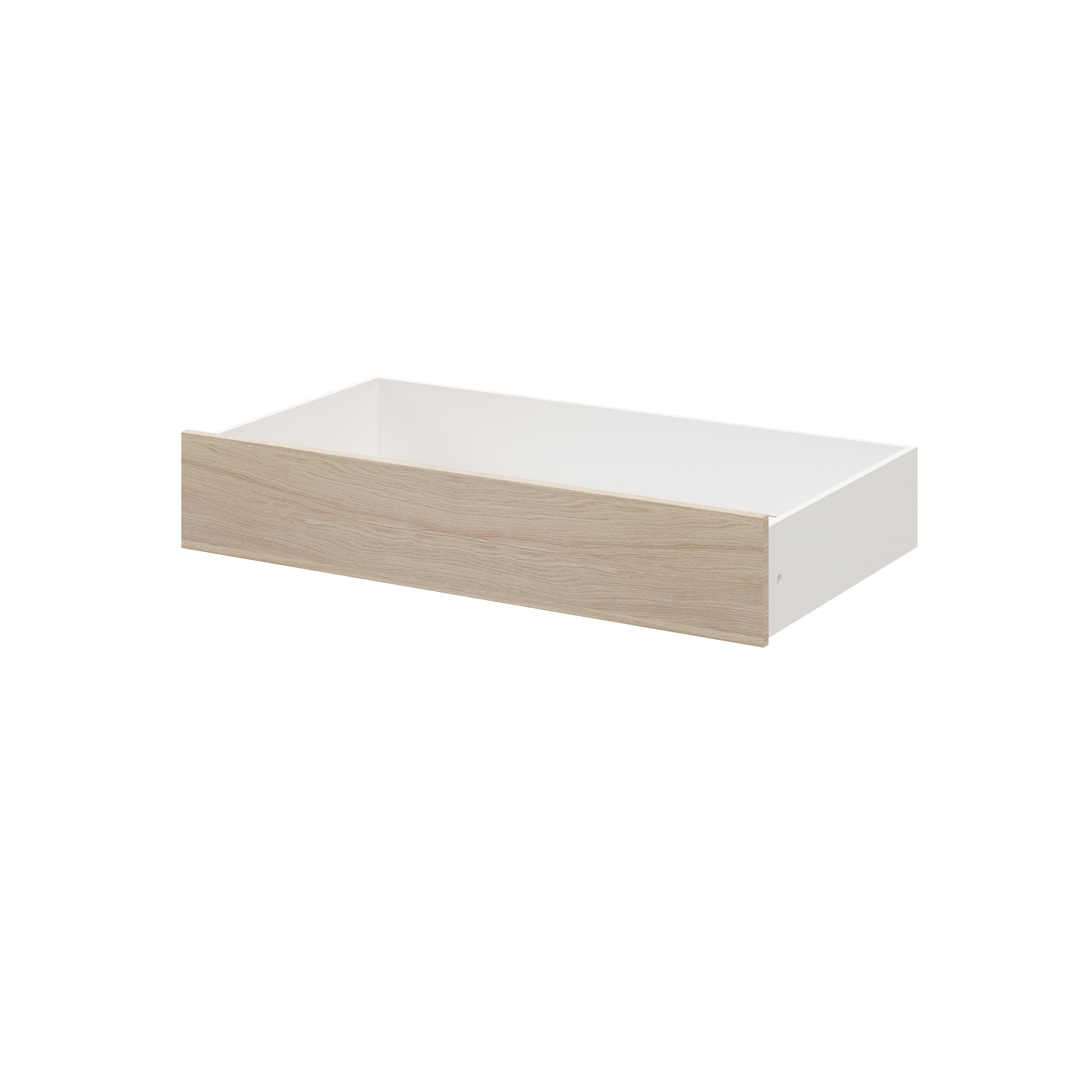 GoodHome Atomia Oak effect Slab Internal Drawer (H)170mm (W)937mm (D)500mm