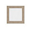 GoodHome Atomia Oak effect Transparent Modular furniture door, (H) 372mm (W) 372mm