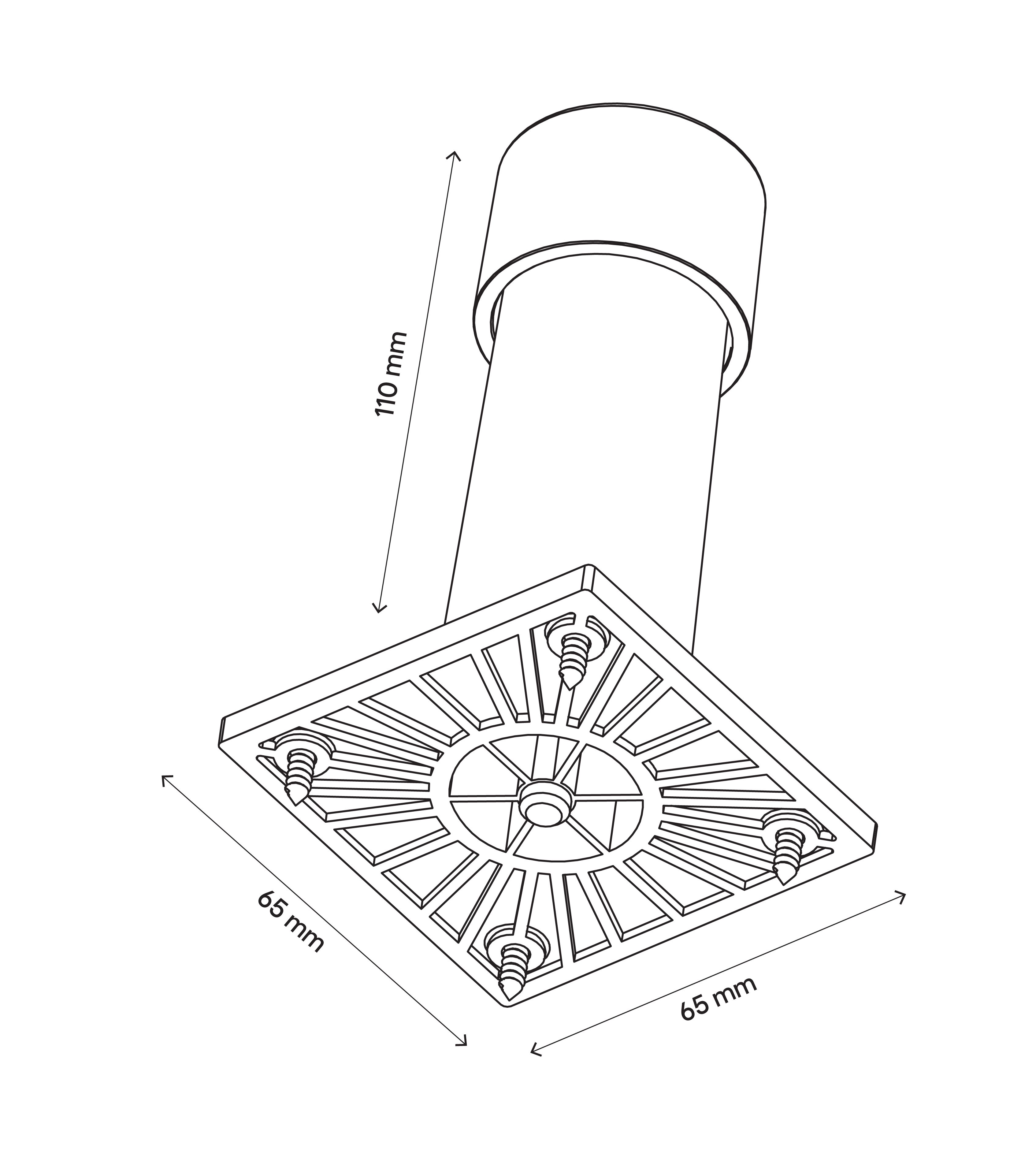 GoodHome Atomia White Cabinet feet (H) 110mm- 120mm, Pack of 2