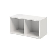 GoodHome Atomia White Modular furniture cabinet, (H)375mm (W)750mm (D)350mm