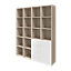 GoodHome Atomia White Oak effect Large Bookcases, shelving units & display cabinets (H)1875mm