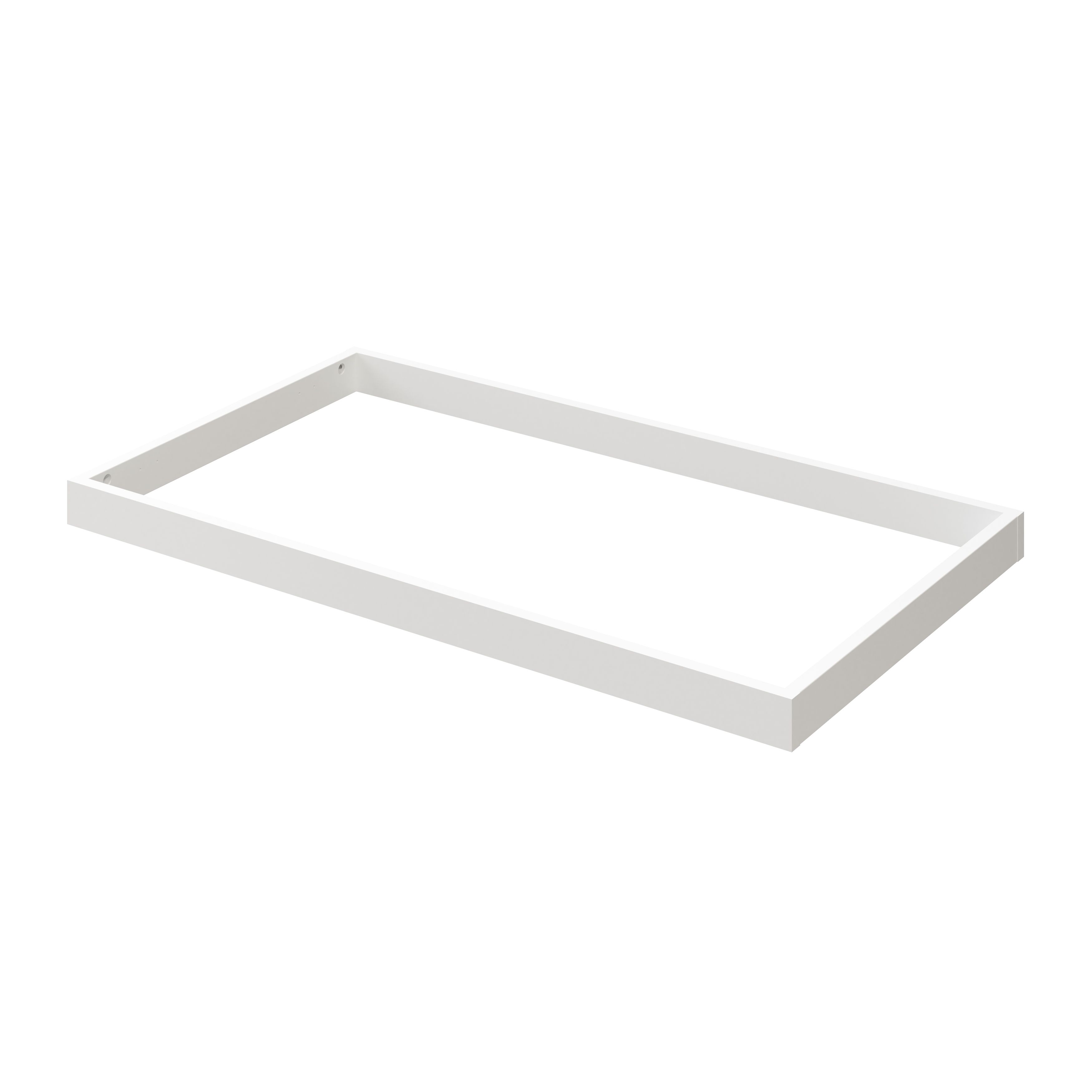 GoodHome Atomia White Plinth (L)1000mm