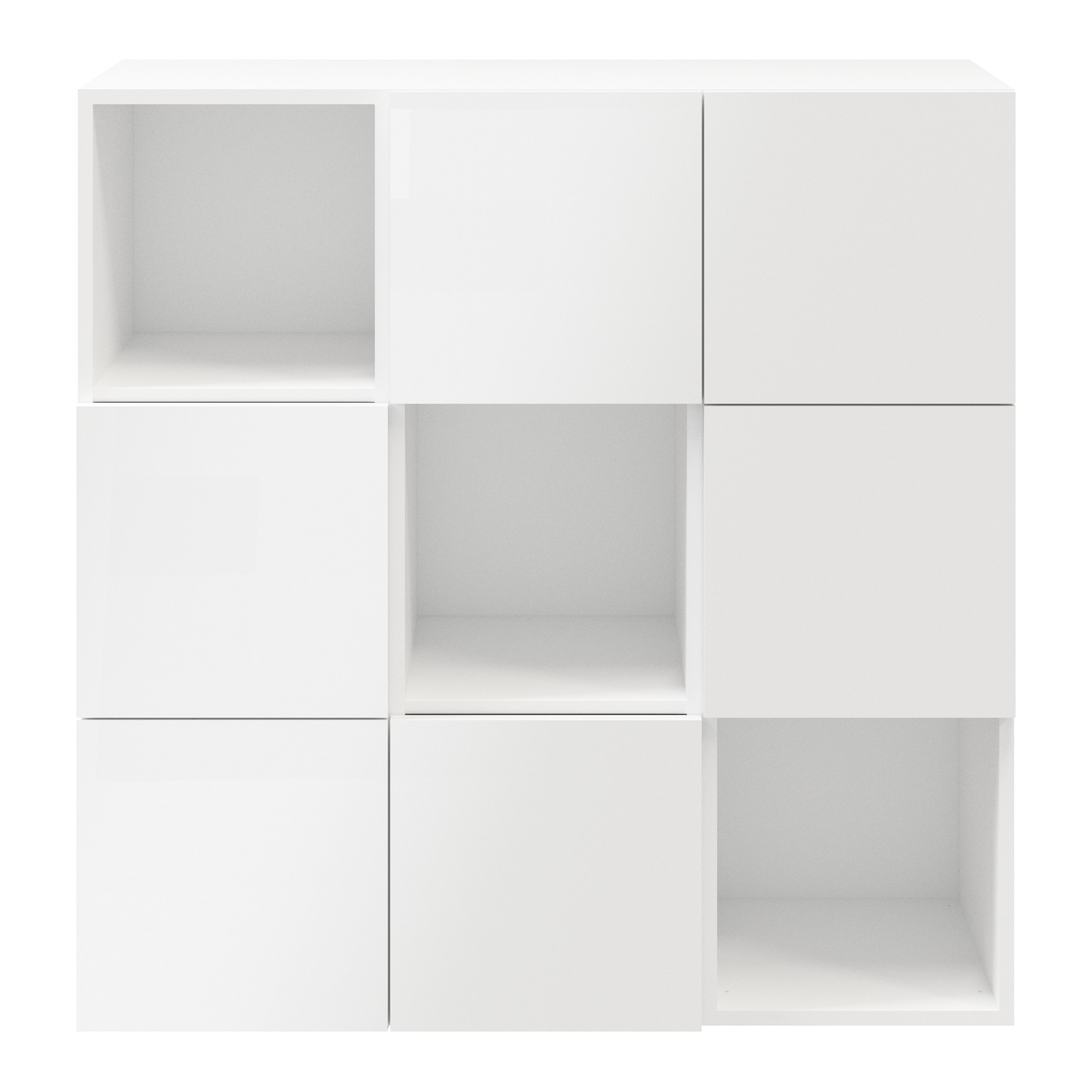 GoodHome Atomia White Small Bookcases, shelving units & display cabinets (H)1125mm