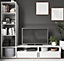 GoodHome Atomia White TV furniture stand, (W)750mm