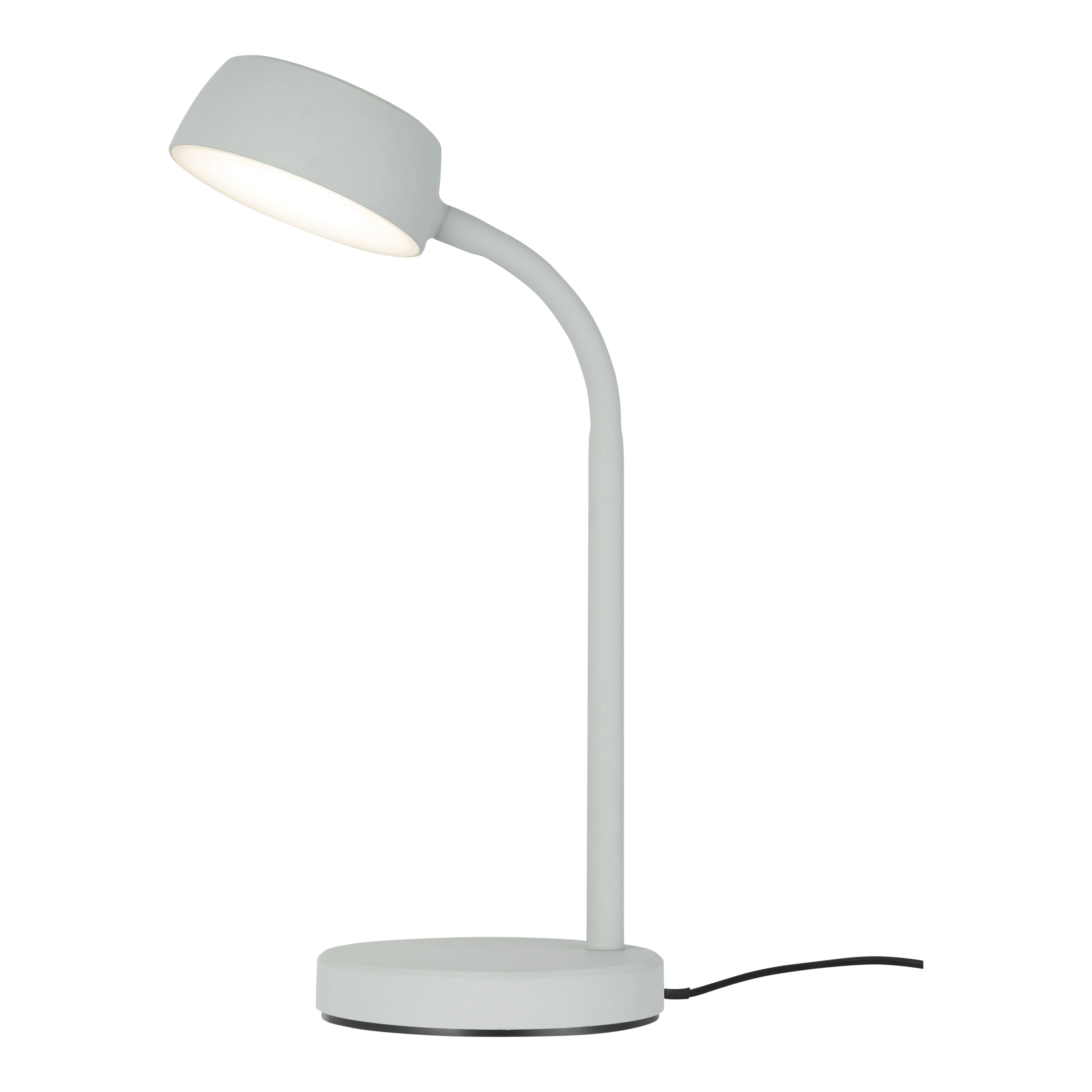 GoodHome Auklet Matt Grey Integrated LED Table lamp