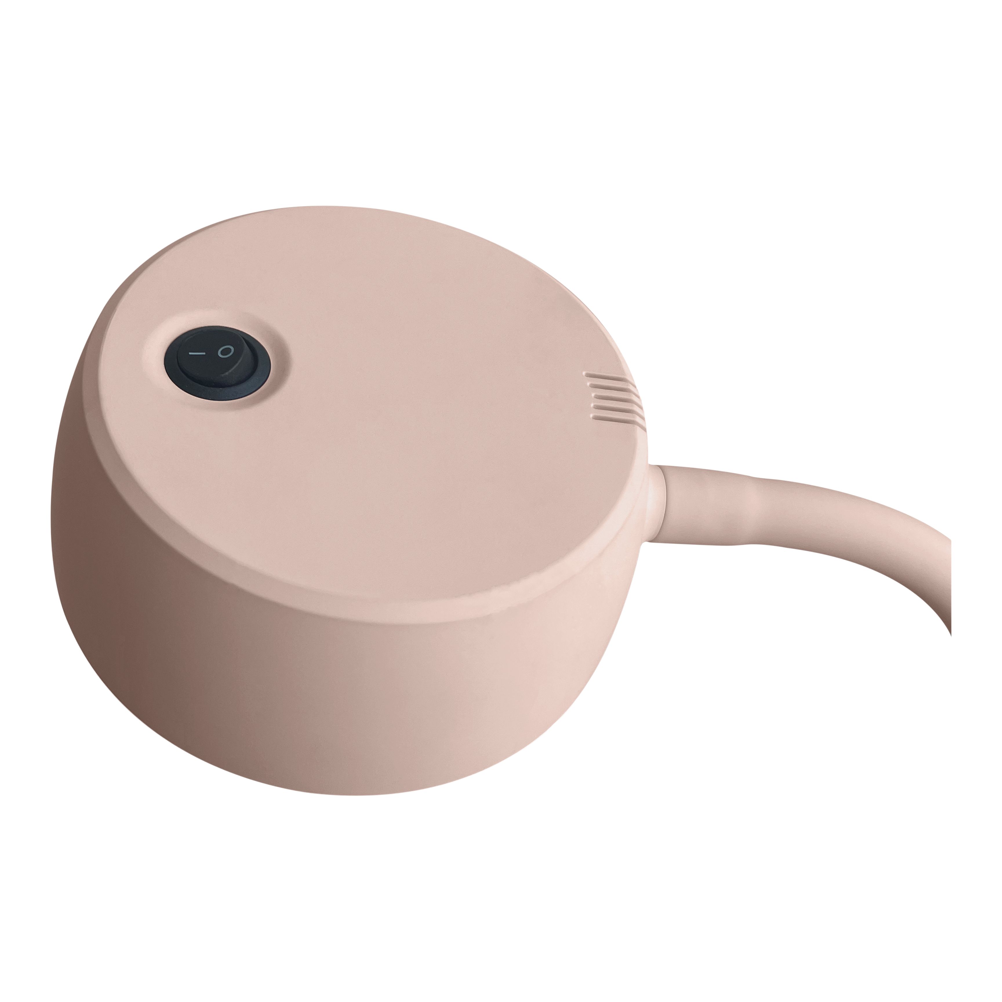 GoodHome Auklet Round Matt Pink Integrated LED Table lamp