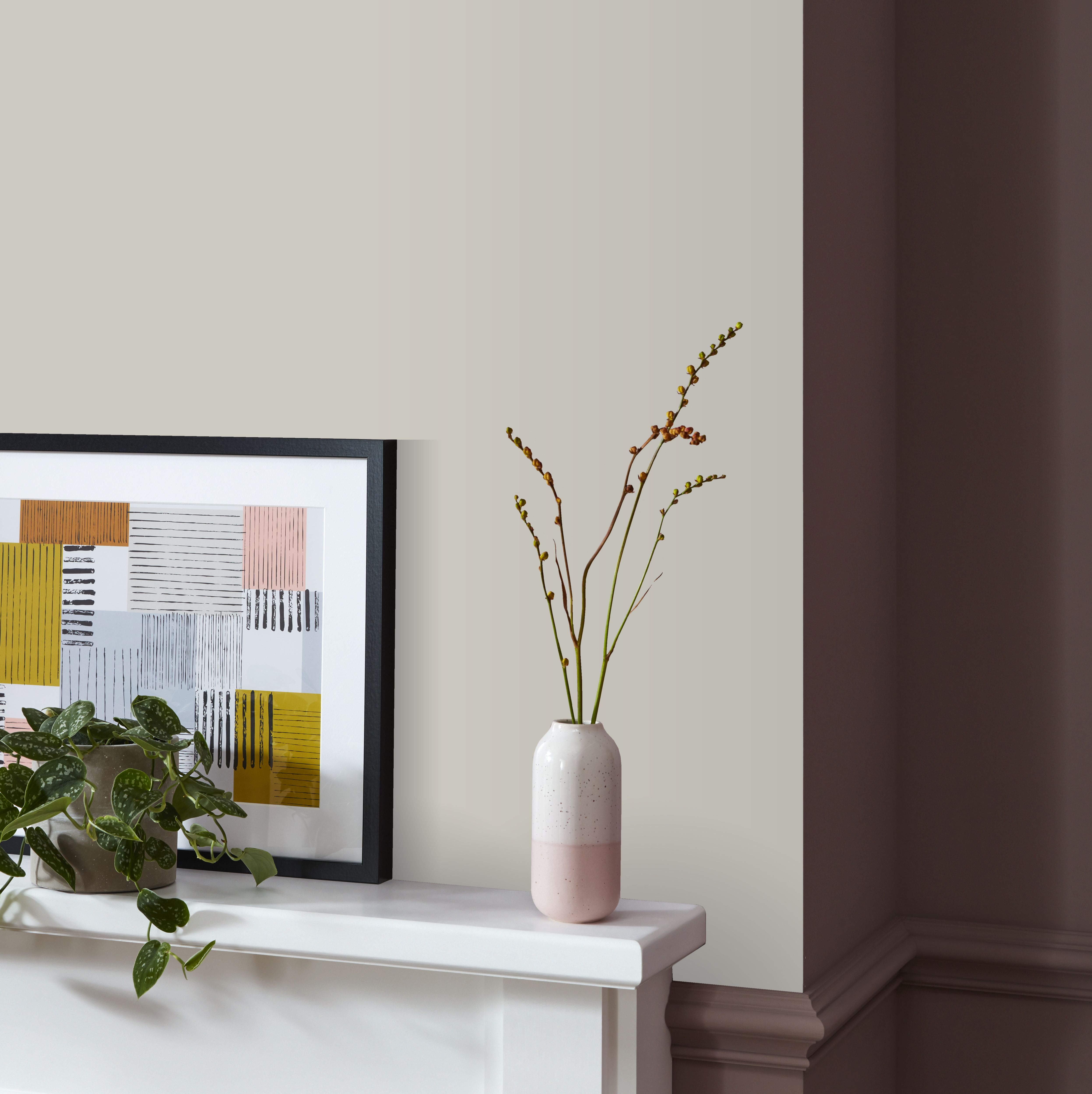 GoodHome Aune Taupe Textured Wallpaper Sample