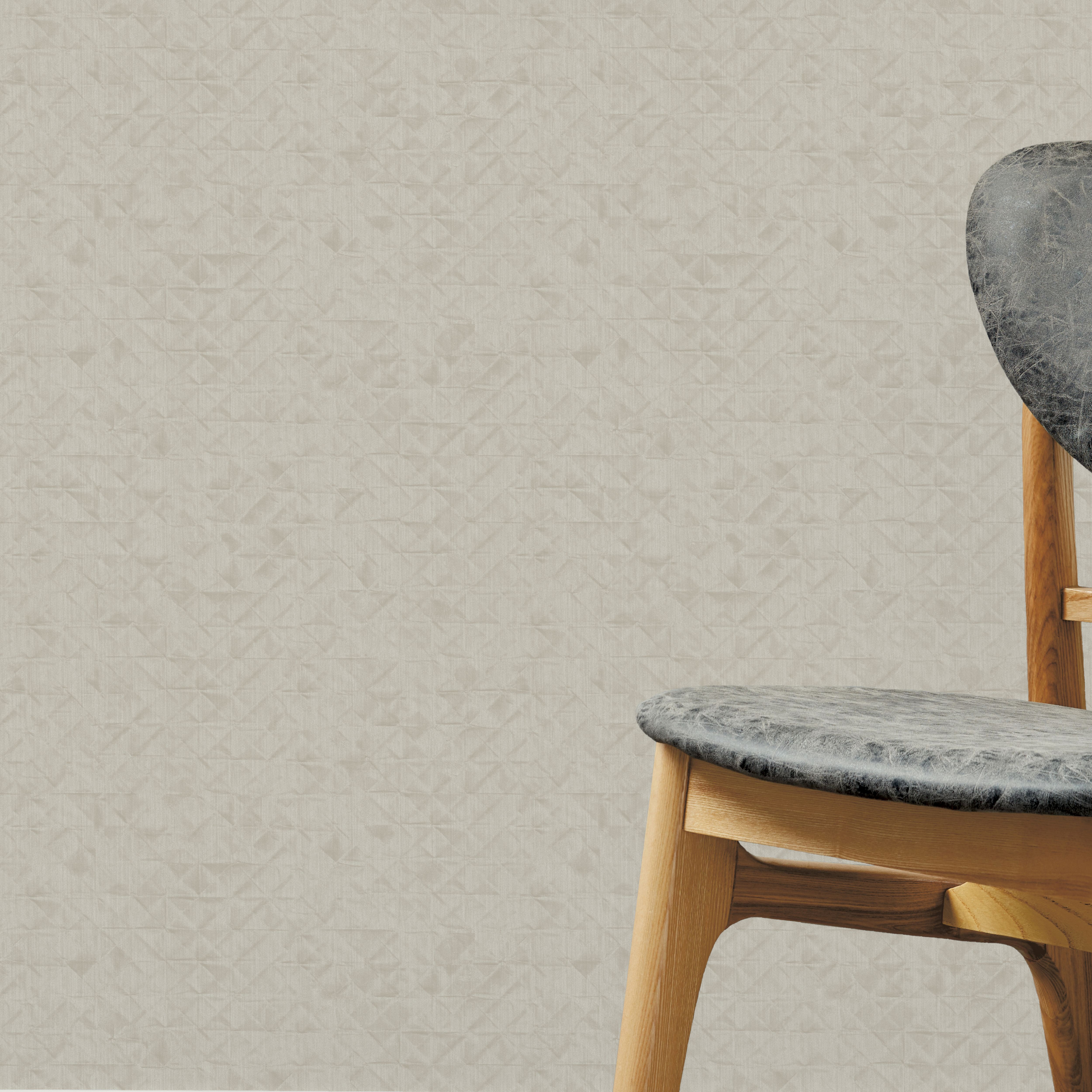 GoodHome Auve Beige Origami art Textured Wallpaper