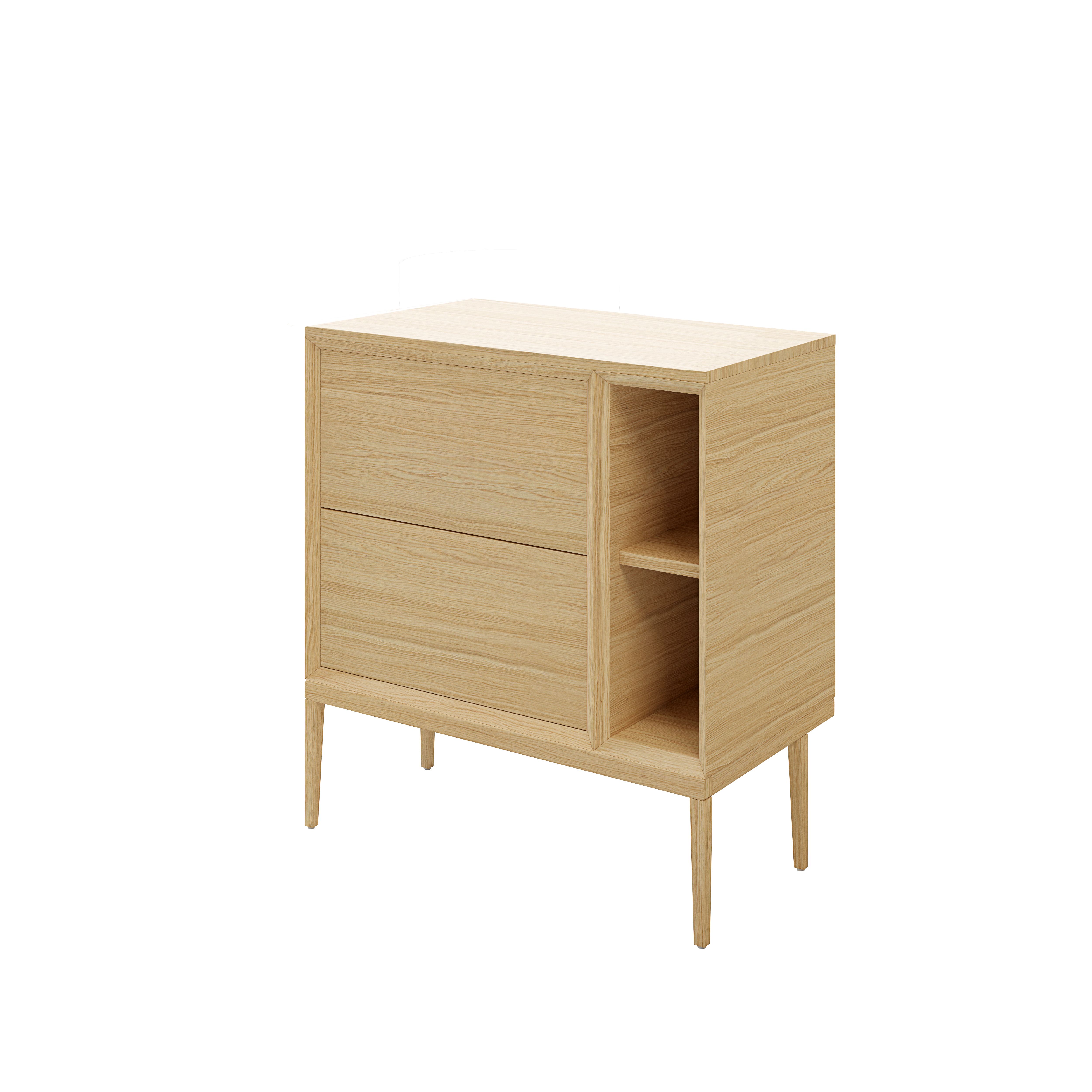GoodHome Avela Matt Oak effect Freestanding Vanity unit & basin set (W)1000mm (H)970mm