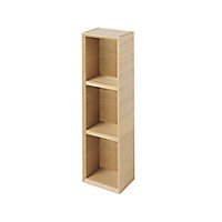 GoodHome Avela Matt Wall-mounted 3 Shelves Storage unit (D) 150mm (H) 700mm