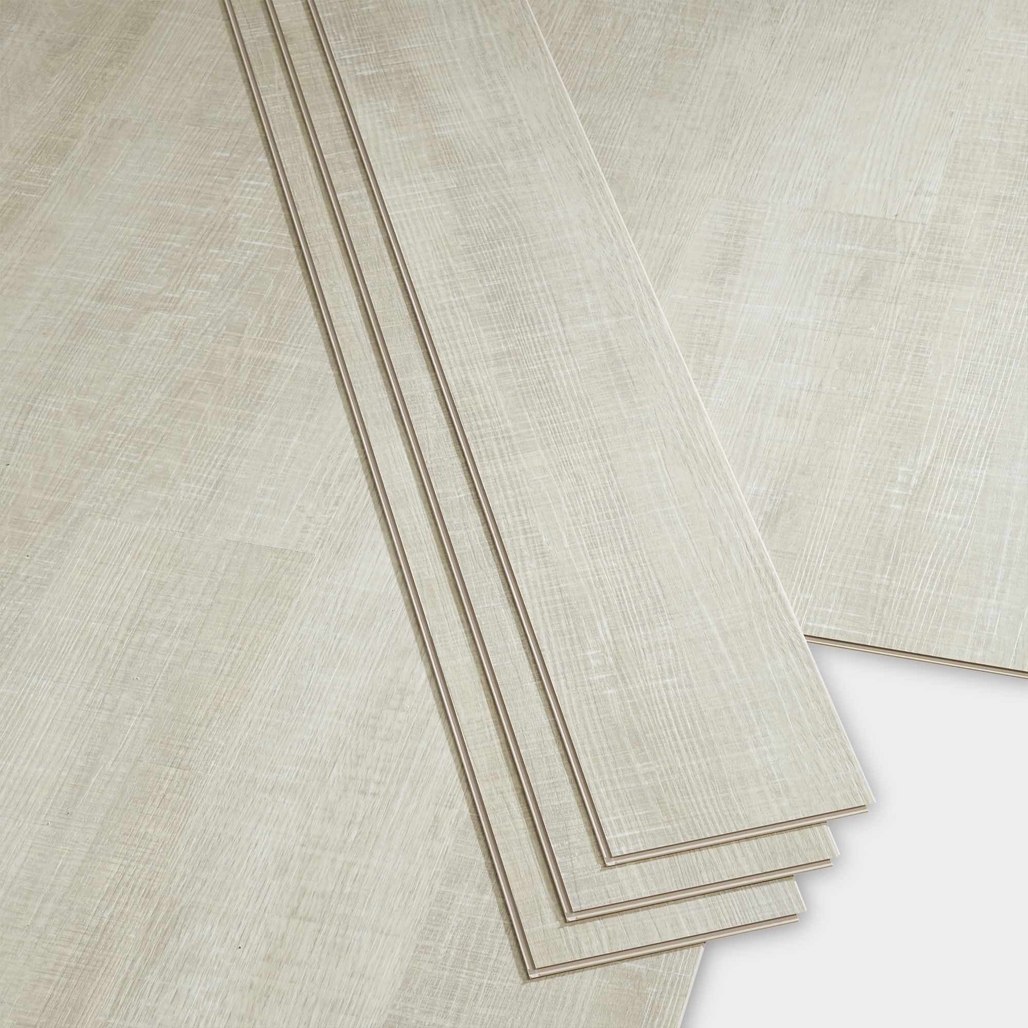 GoodHome Bachata Silver Wood effect Luxury vinyl click flooring, 2.56m²