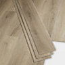 GoodHome Bachata Taupe Wood effect Vinyl tile, 2.56m² of 14