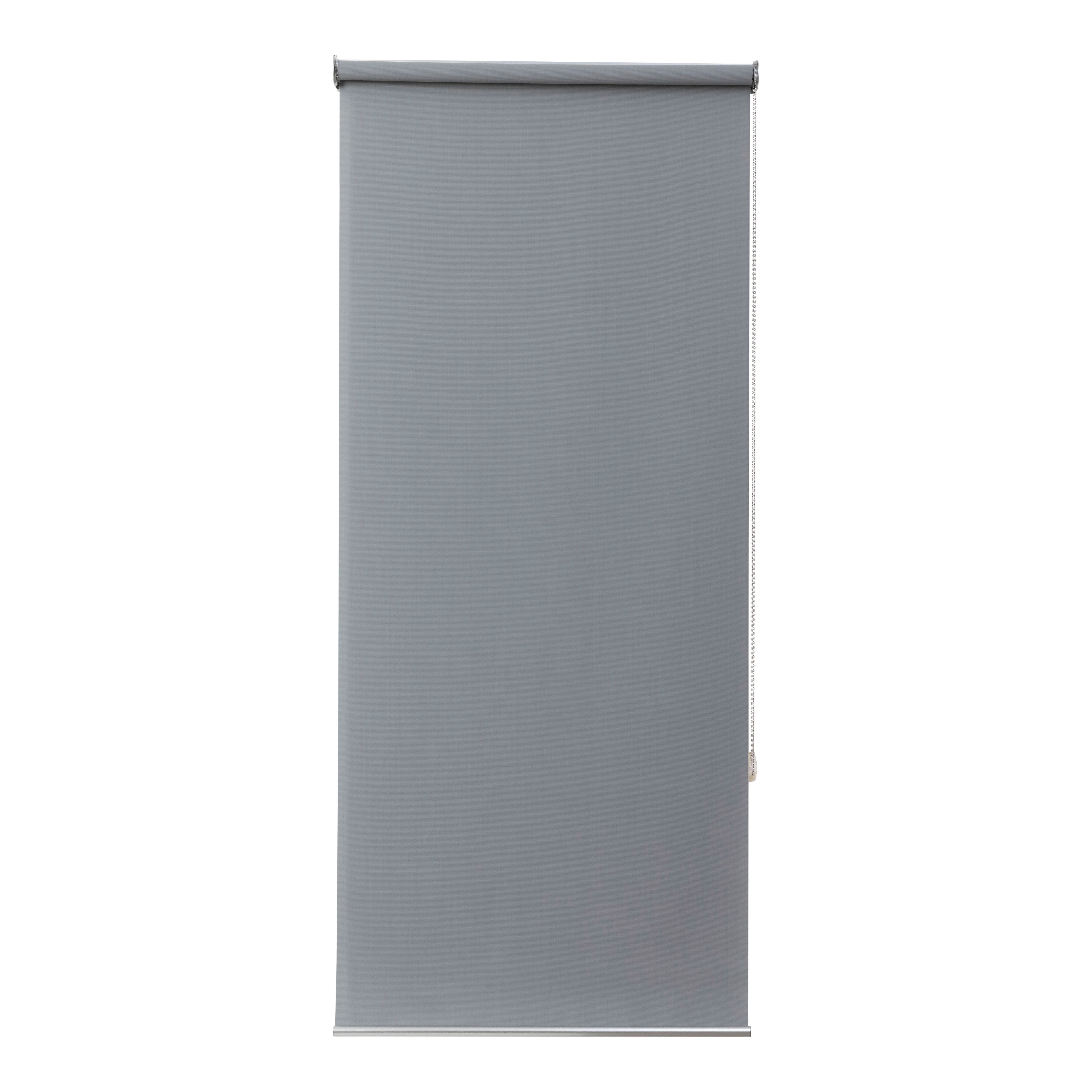 GoodHome Badallo Corded Concrete grey Daylight & thermal Roller Blind (W)60cm (L)180cm