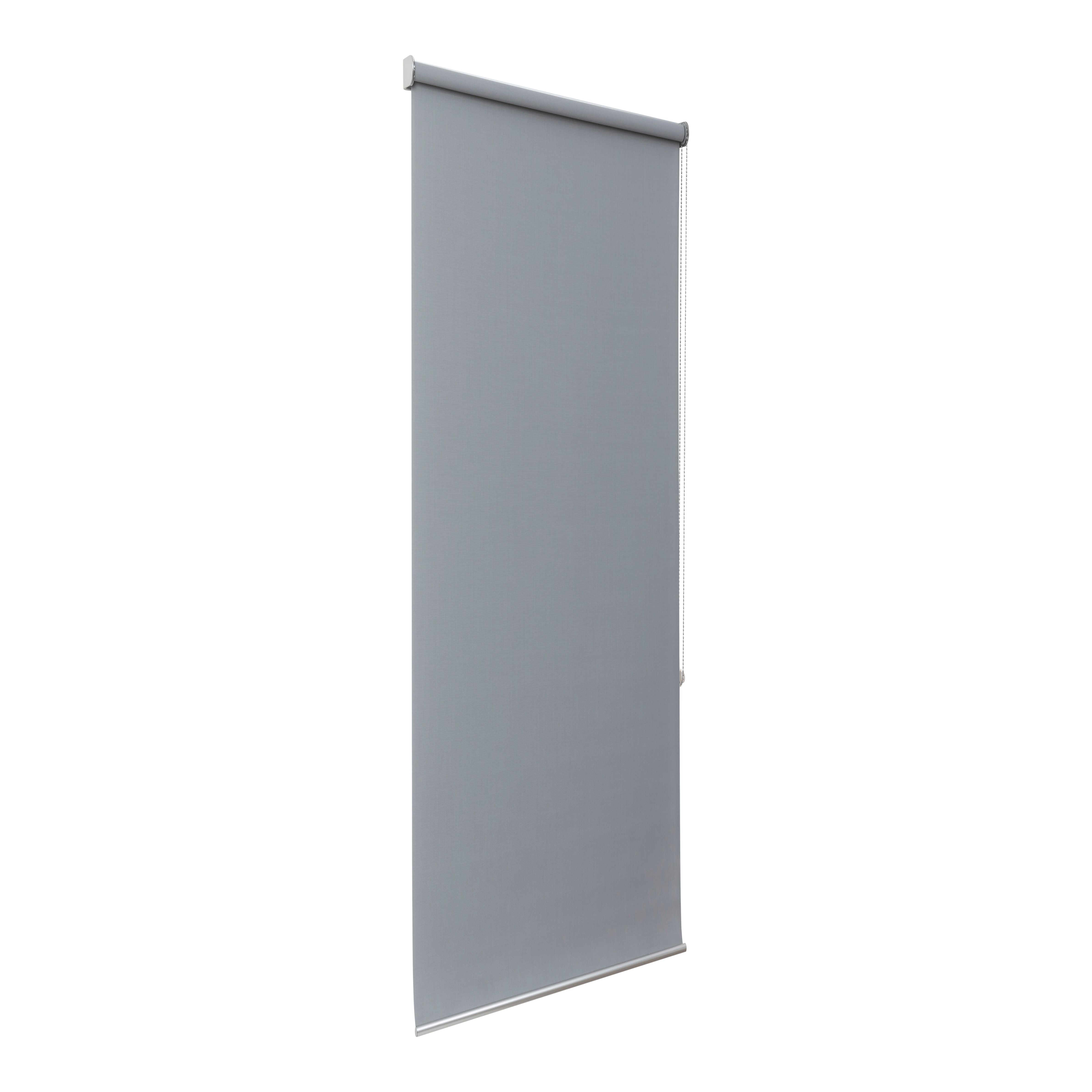 GoodHome Badallo Corded Concrete grey Daylight & thermal Roller Blind (W)60cm (L)180cm