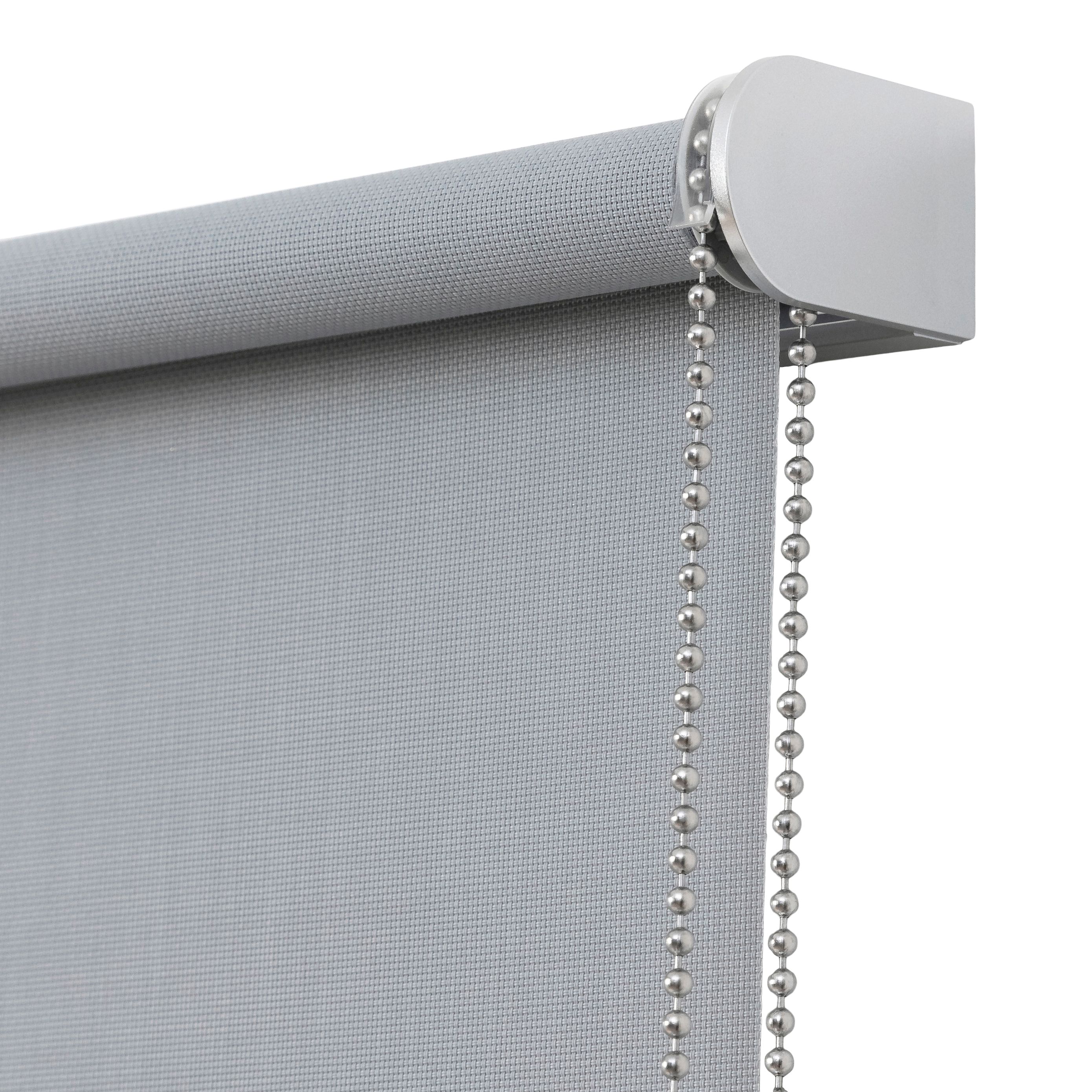 GoodHome Badallo Corded Concrete grey Daylight & thermal Roller Blind (W)60cm (L)180cm