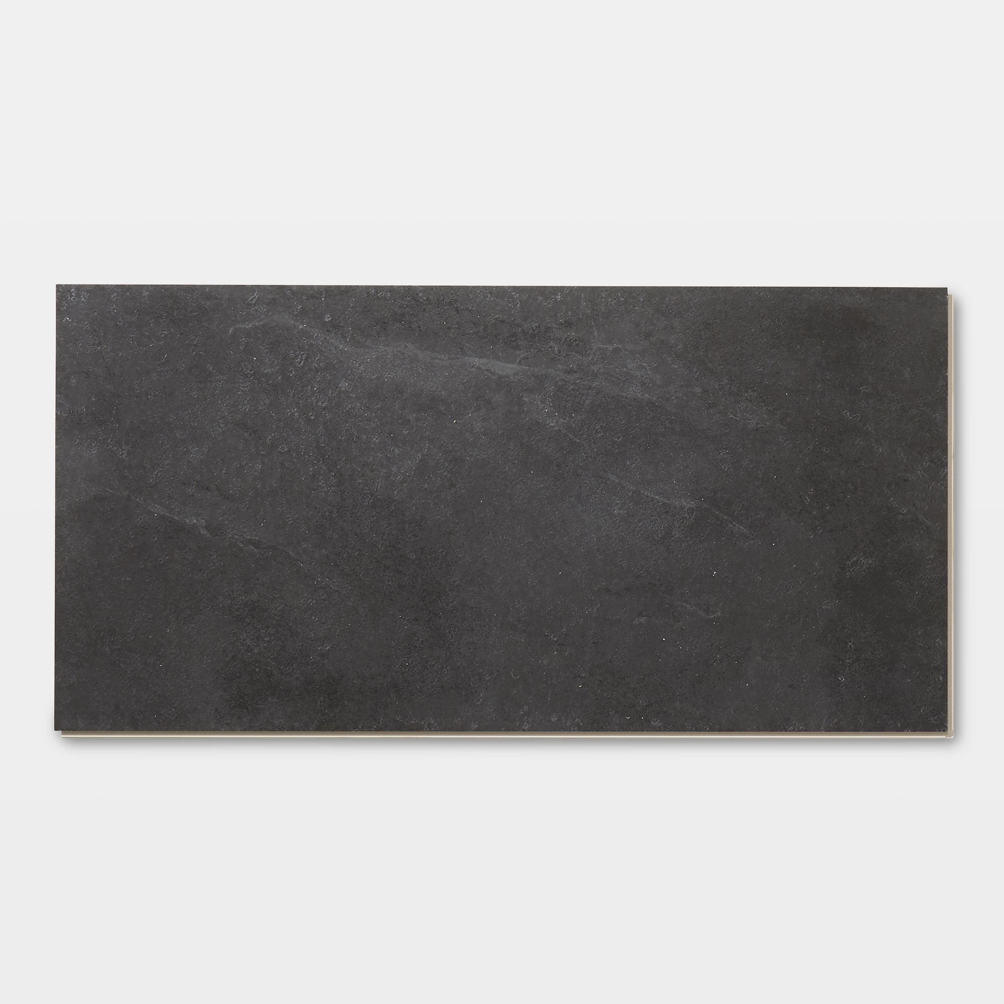 GoodHome Baila Black Slate effect Textured Click vinyl Click flooring, 2.23m²