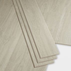 GoodHome Baila Grey-brown oak Textured Straight Wood effect Click vinyl Click flooring, 2.2m²