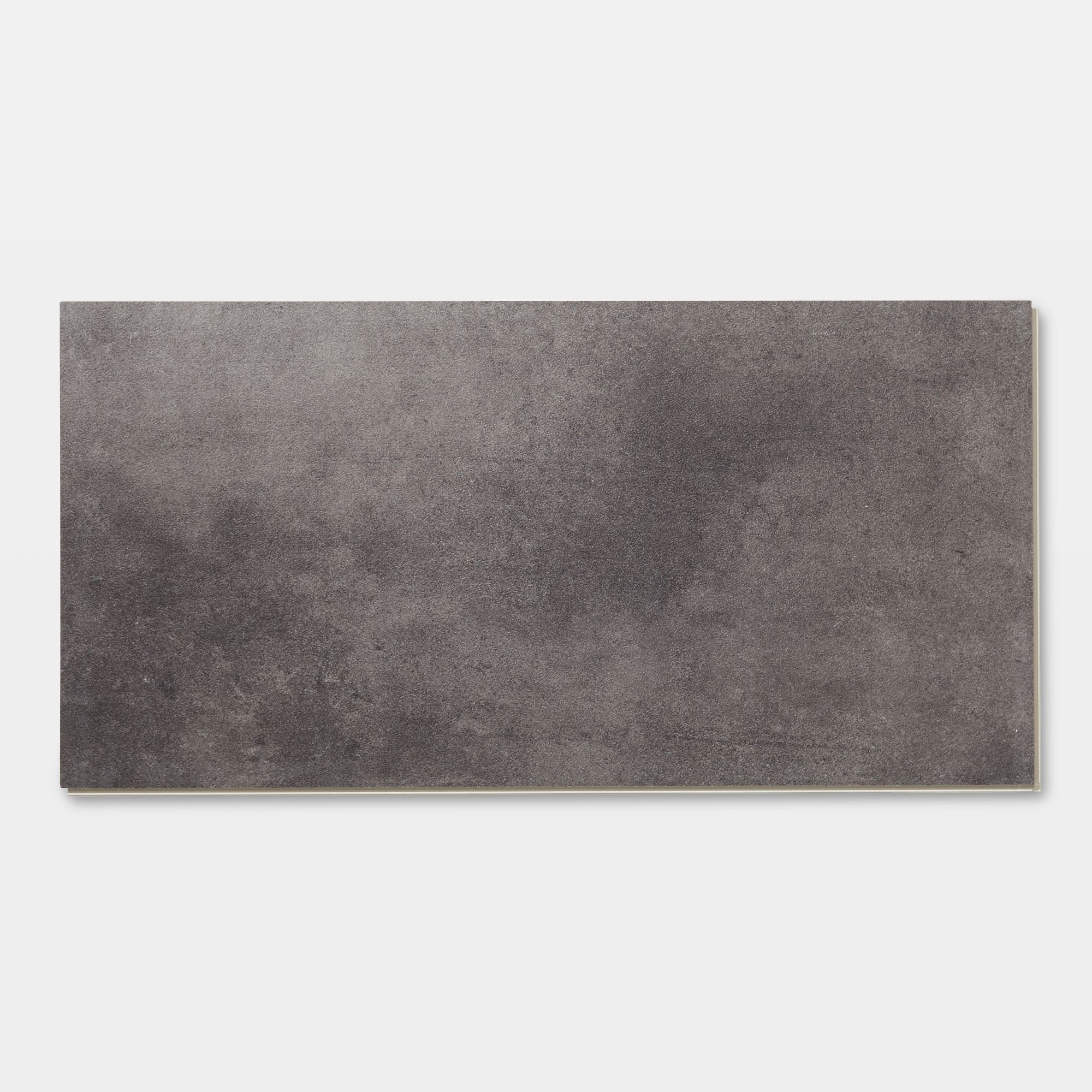 GoodHome Baila Grey concrete Textured Straight Tile effect Click vinyl Click flooring, 2.2m²