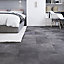 GoodHome Baila Grey concrete Tile effect Click flooring, 2.2m², Pack of 12