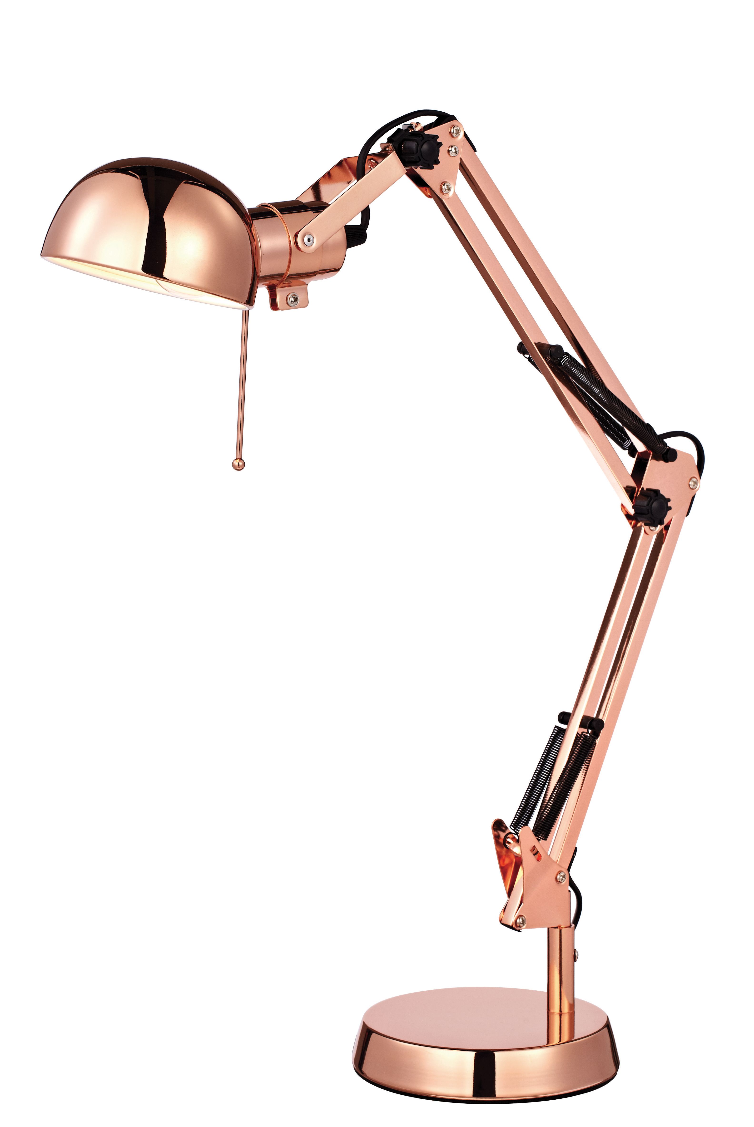 GoodHome Bakossi Copper effect Table light