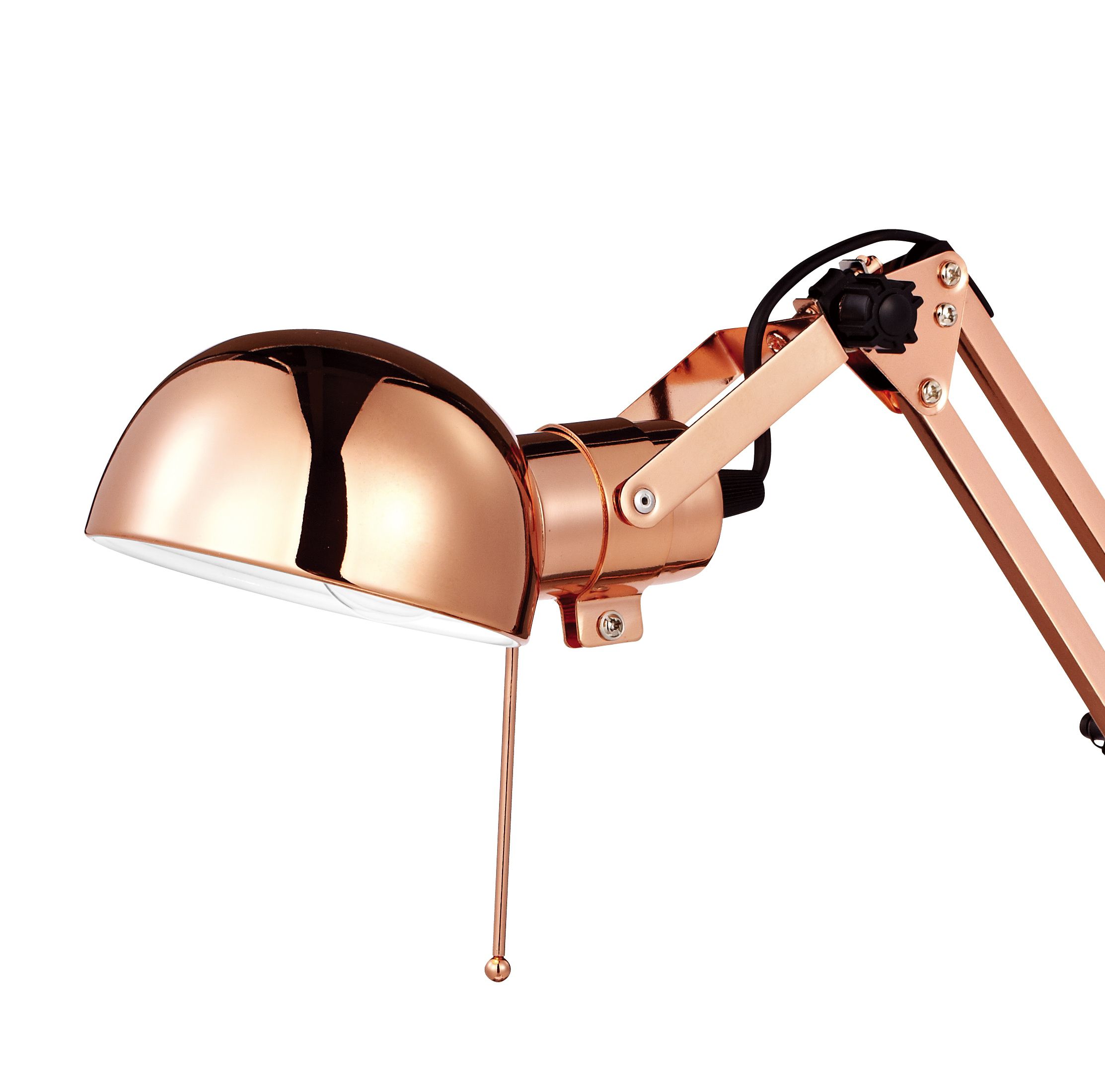 GoodHome Bakossi Copper effect Table light