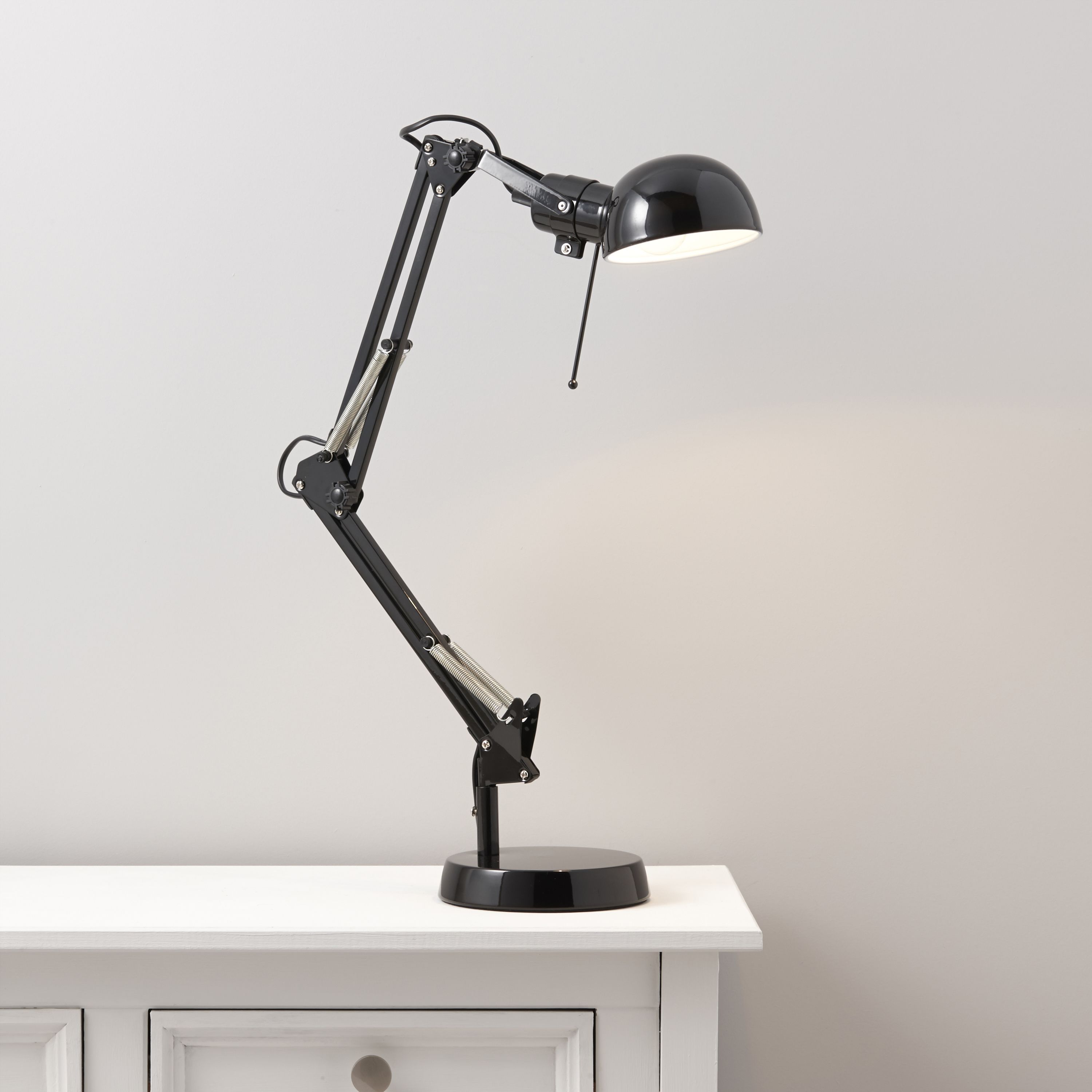 GoodHome Bakossi Gloss Black Table light
