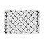GoodHome Balan White & black Rectangular Bath mat (L)80cm (W)50cm