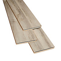GoodHome Ballapur Grey Oak effect Laminate Flooring, 2m² Pack of 8
