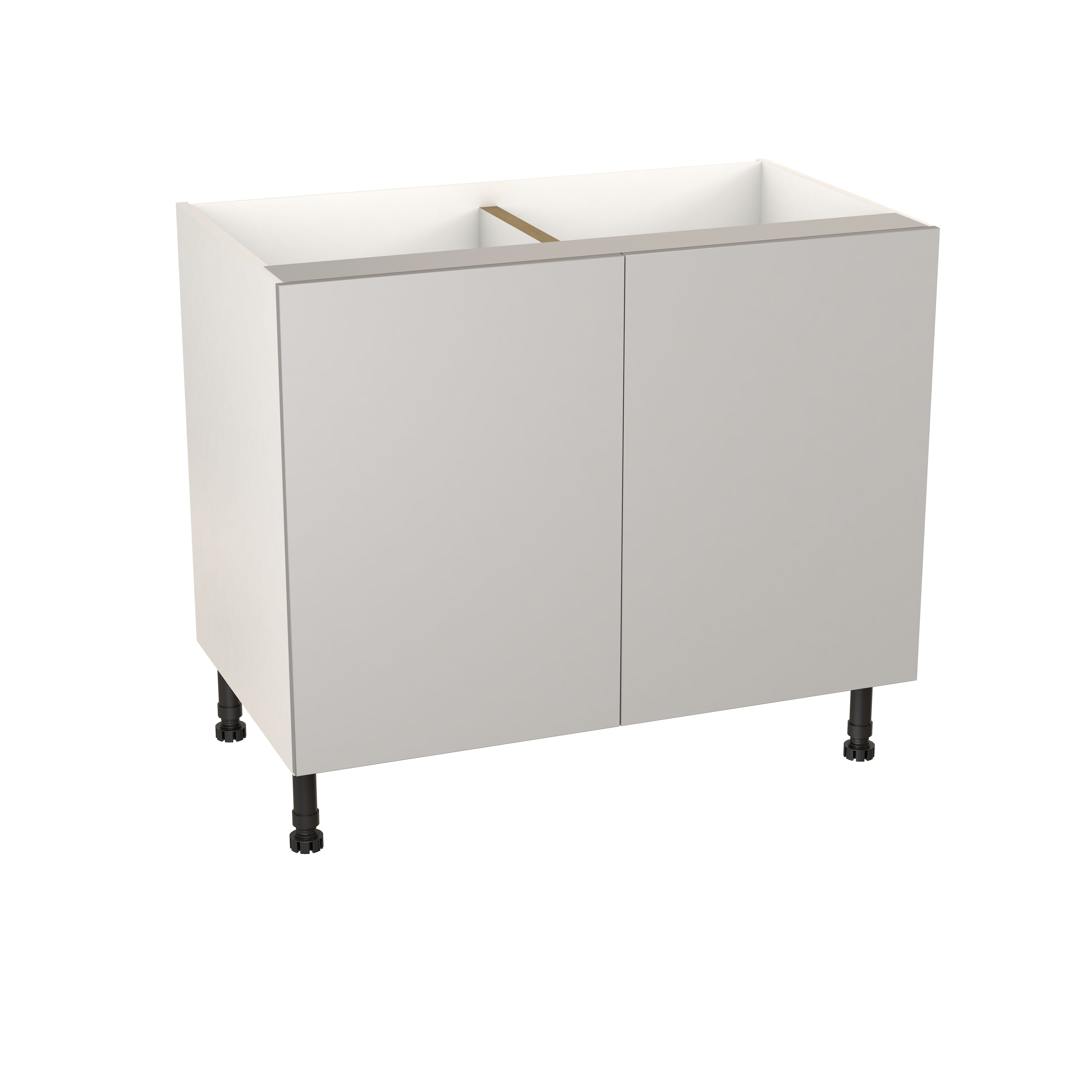 GoodHome Balsamita Matt grey Base Kitchen cabinet (W) 1000mm (H)720mm