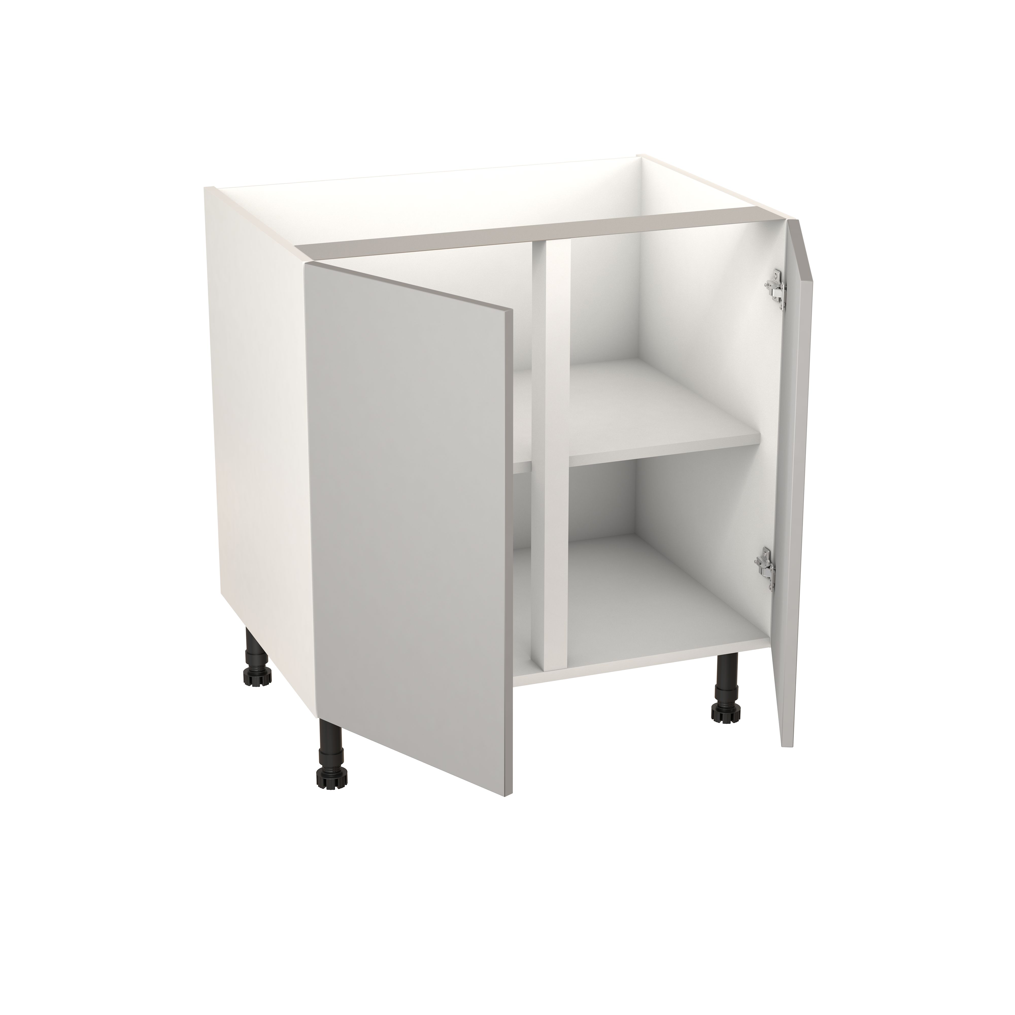 GOODHOME BALSAMITA MATT GREY BASE KITCHEN CABINET (W) 800MM (H)720MM