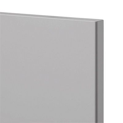 GoodHome Balsamita Matt grey Drawer front, Pack of 3 (H)715mm (W)497mm (T)18mm