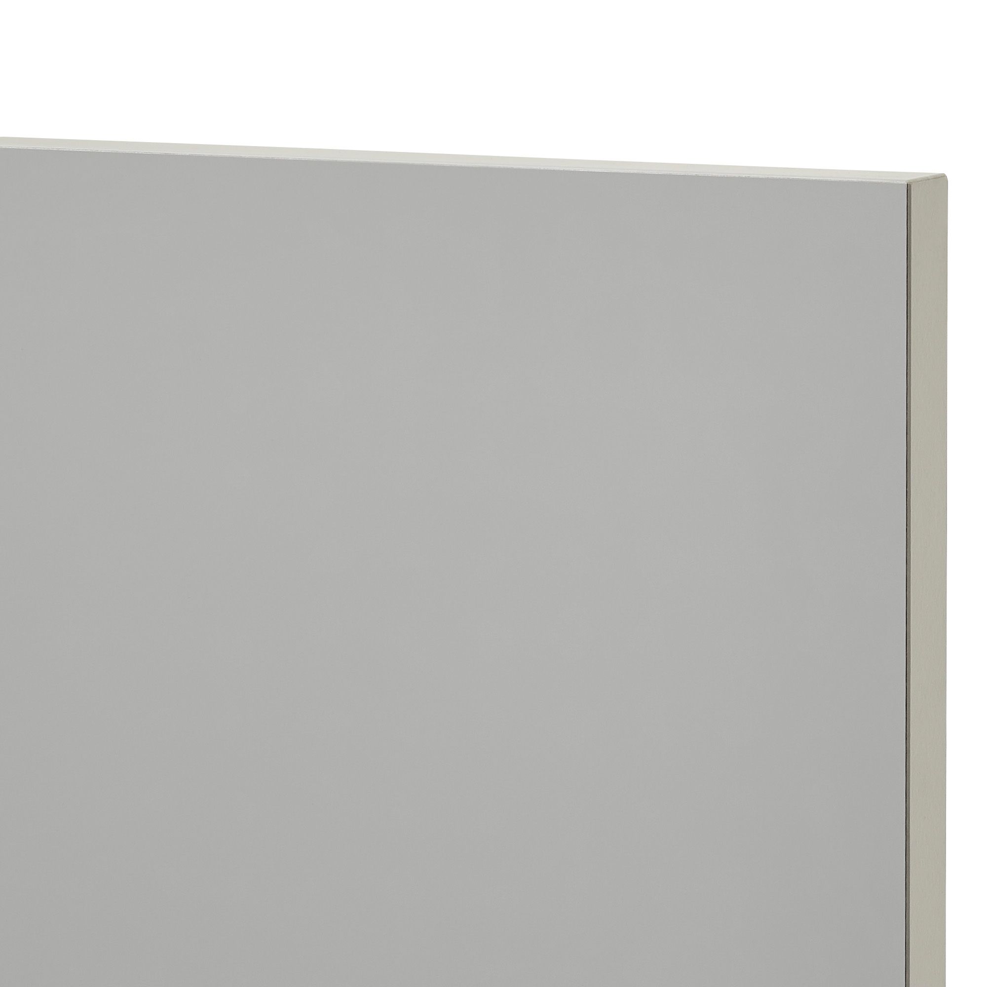 GoodHome Balsamita Matt grey Slab 2 drawer front, bridging door & bi-fold door 600mm