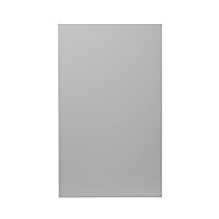 GoodHome Balsamita Matt grey slab 50:50 Larder Cabinet door (W)600mm (H)1001mm (T)16mm