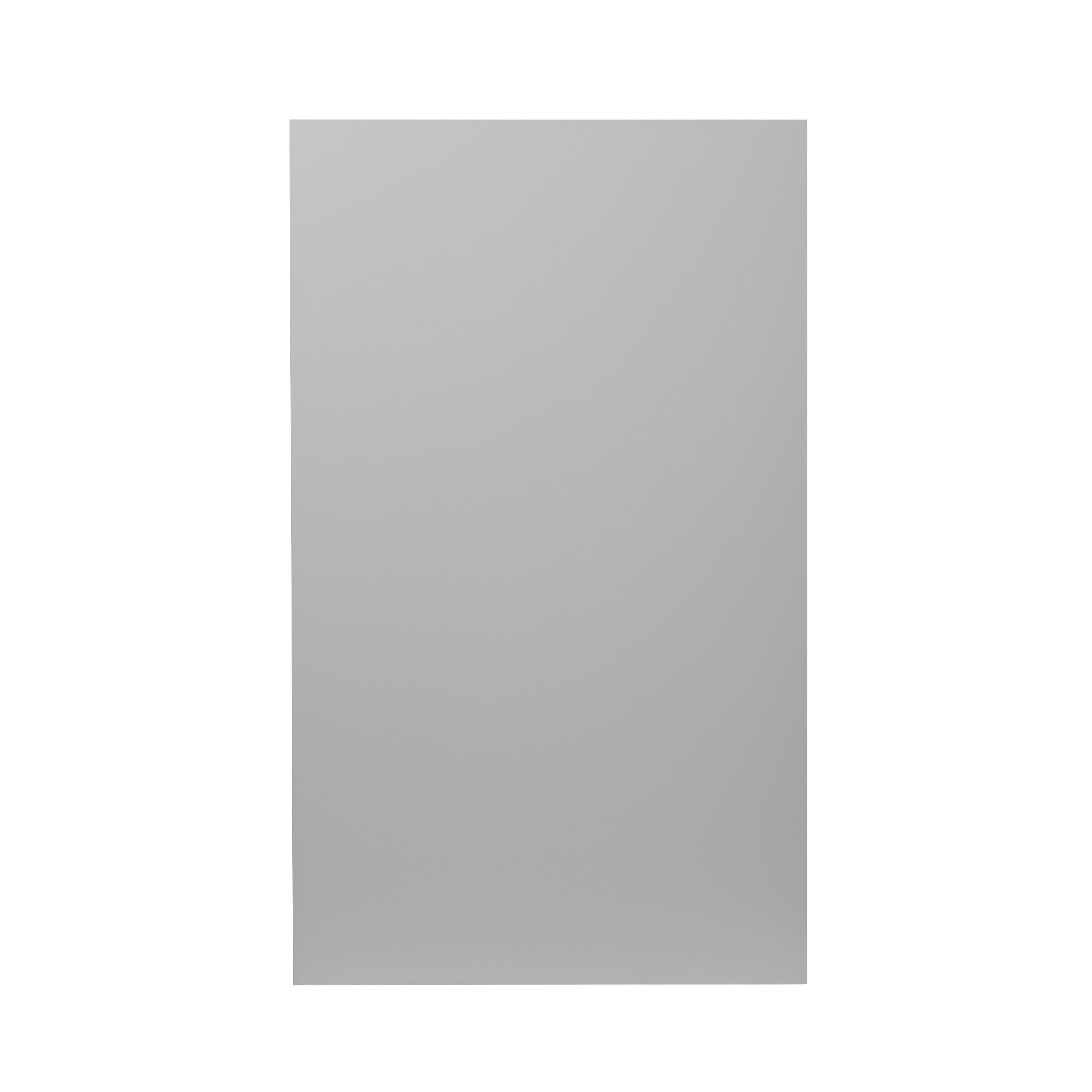 GoodHome Balsamita Matt grey Slab 50:50 Larder Cabinet door (W)600mm (H)1001mm (T)16mm