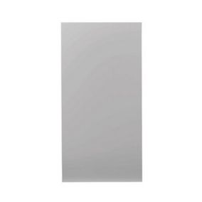 GoodHome Balsamita Matt grey slab 50:50 Tall larder fridge/freezer Cabinet door (W)600mm (H)1181mm (T)16mm