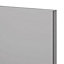GoodHome Balsamita Matt grey slab 50:50 Tall larder fridge/freezer Cabinet door (W)600mm (H)1181mm (T)16mm