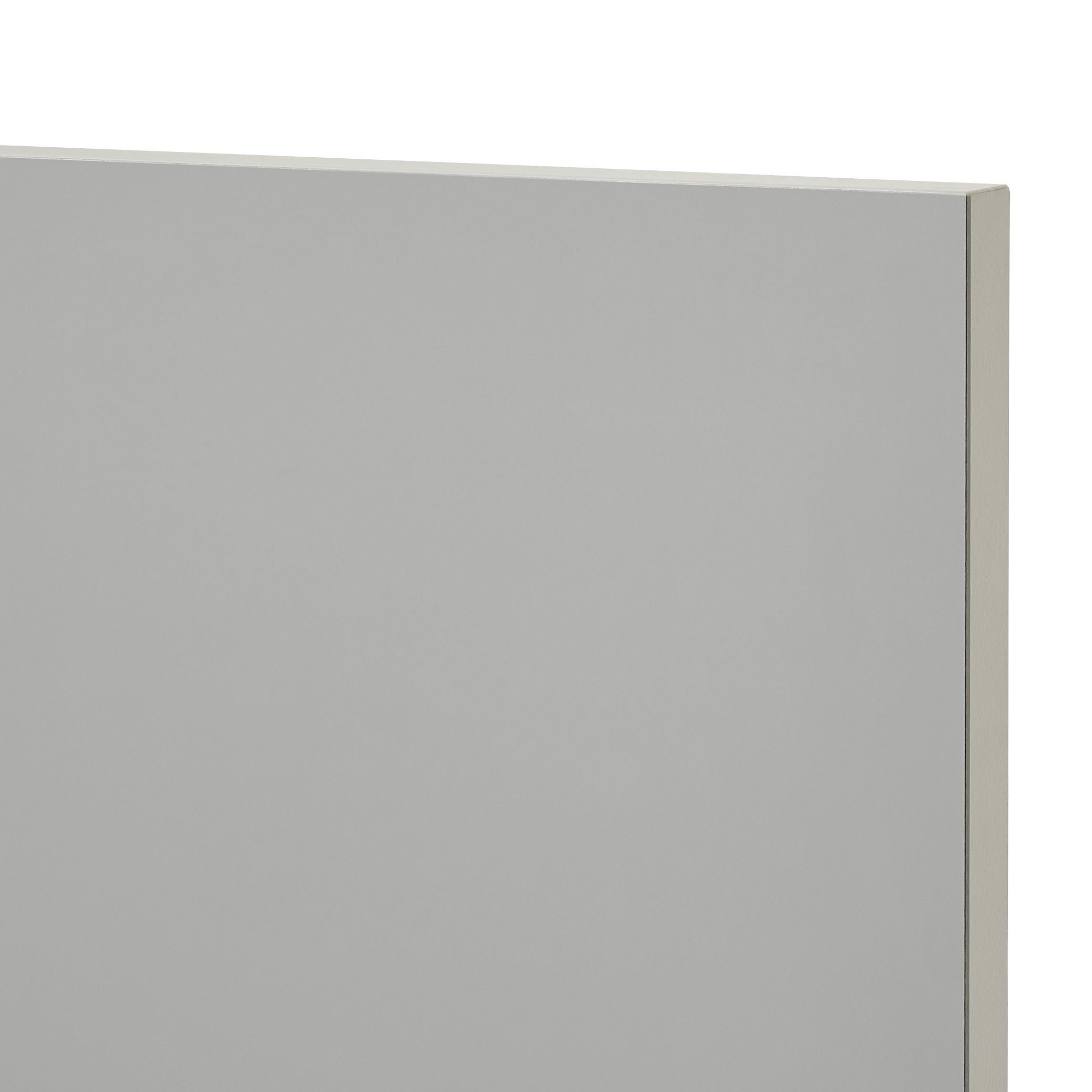 GoodHome Balsamita Matt grey Slab 70:30 Larder Cabinet door (W)600mm (H)1287mm (T)16mm