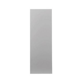 GoodHome Balsamita Matt grey slab 70:30 Larder/Fridge freezer Cabinet door (W)500mm (H)1467mm (T)16mm