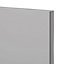 GoodHome Balsamita Matt grey slab 70:30 Larder/Fridge freezer Cabinet door (W)600mm (H)1467mm (T)16mm