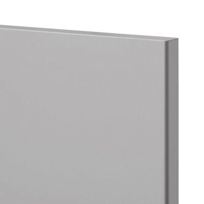 GoodHome Balsamita Matt grey slab Appliance Cabinet door (W)600mm (H)543mm (T)16mm